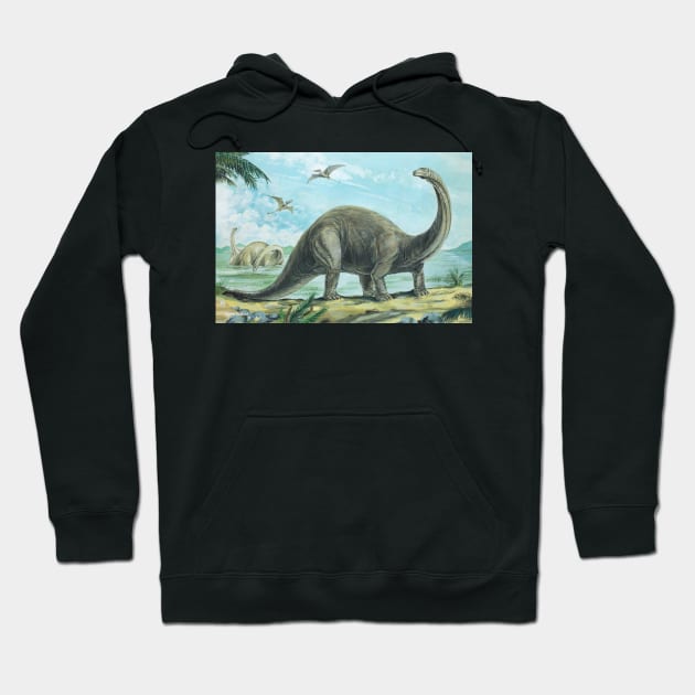 Brontosaurus Hoodie by davidroland